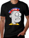 3LPUNK Cartoon Graphic T-Shirt
