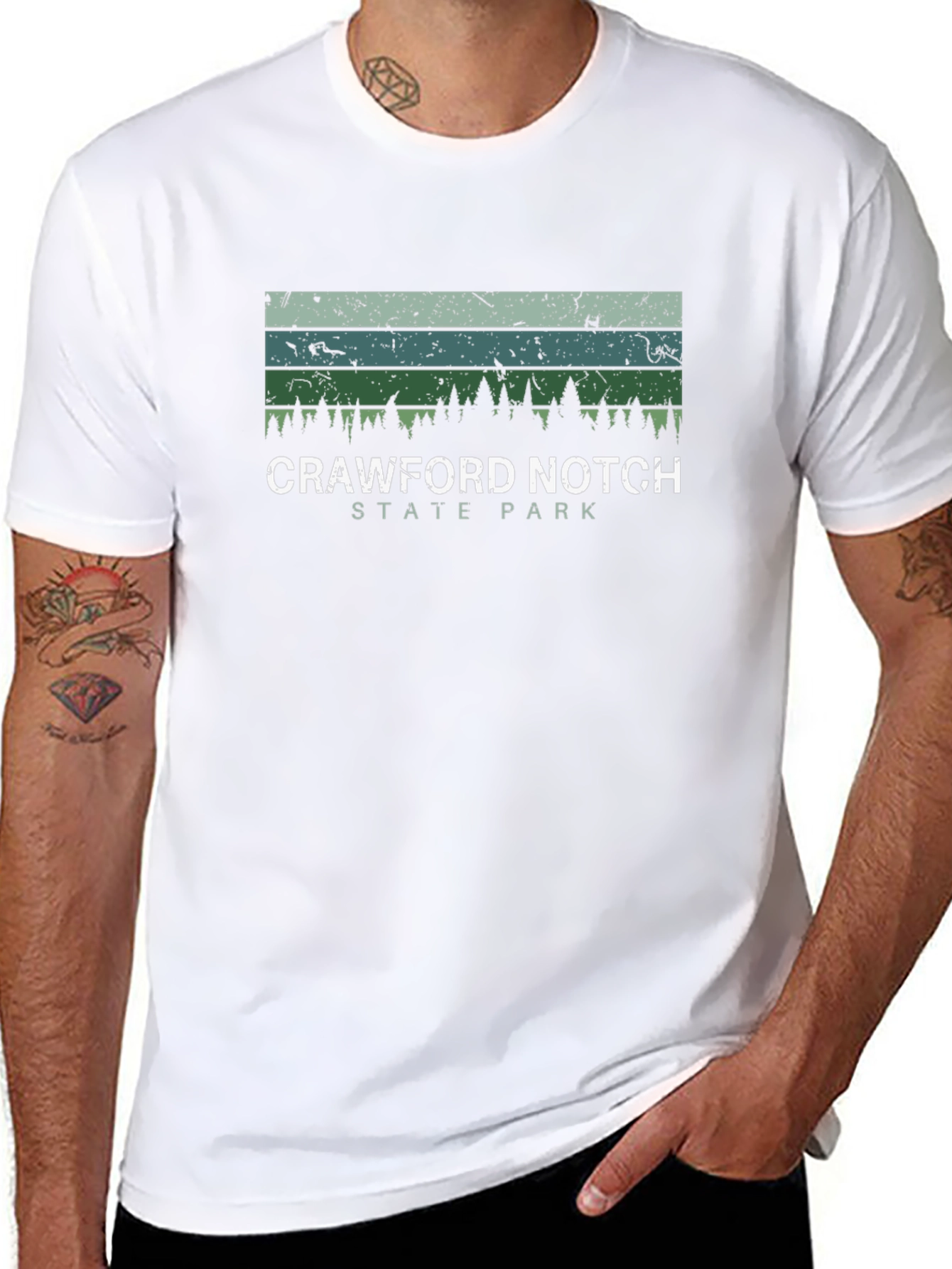 Crawford Notch State Park Black Graphic Tee