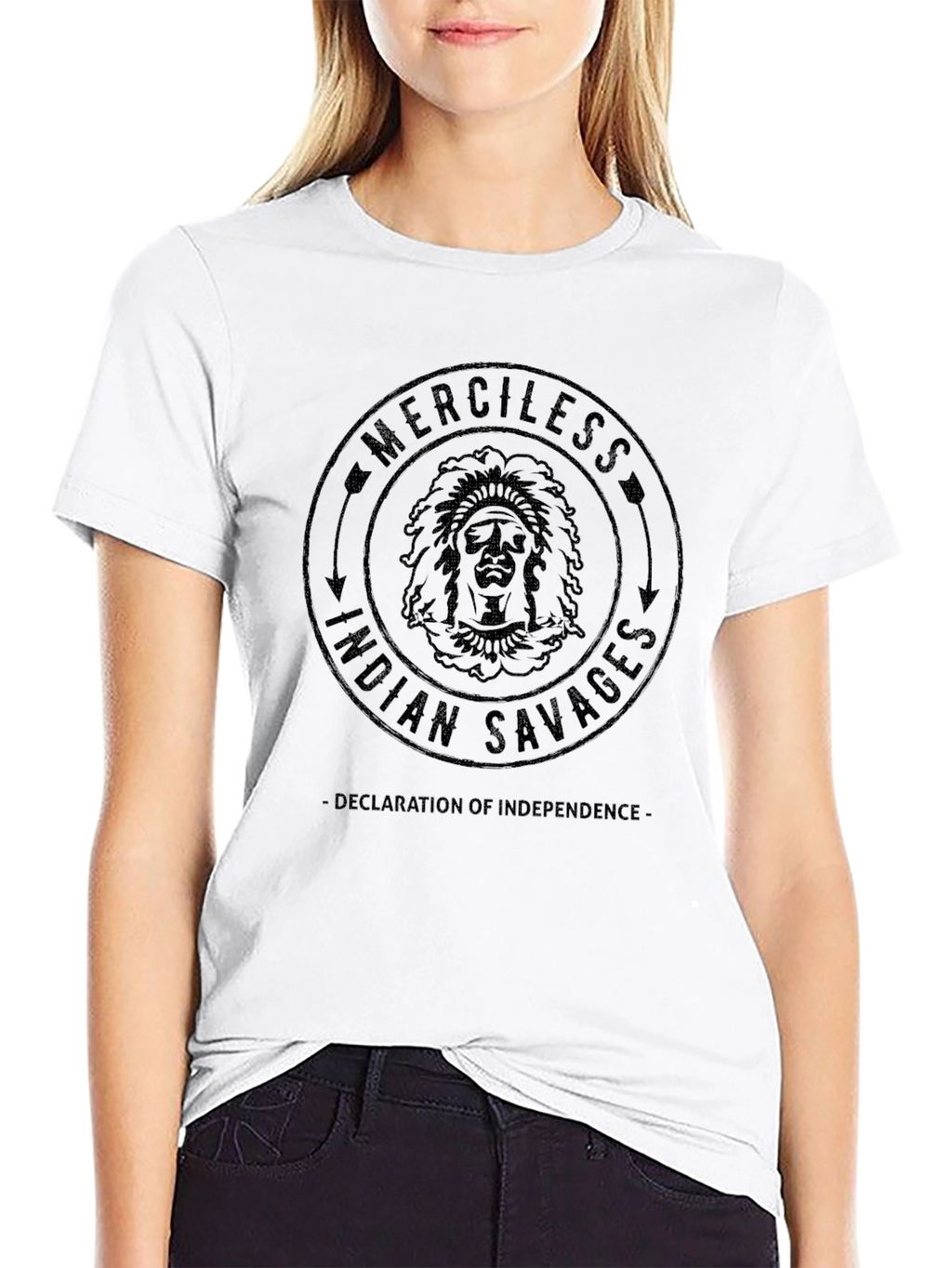 Merciless Indian Savages Graphic Tee - Black