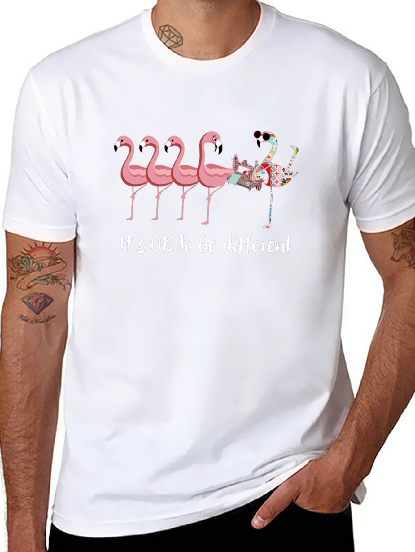 Its OK to be Different Flamingo T-Shirt