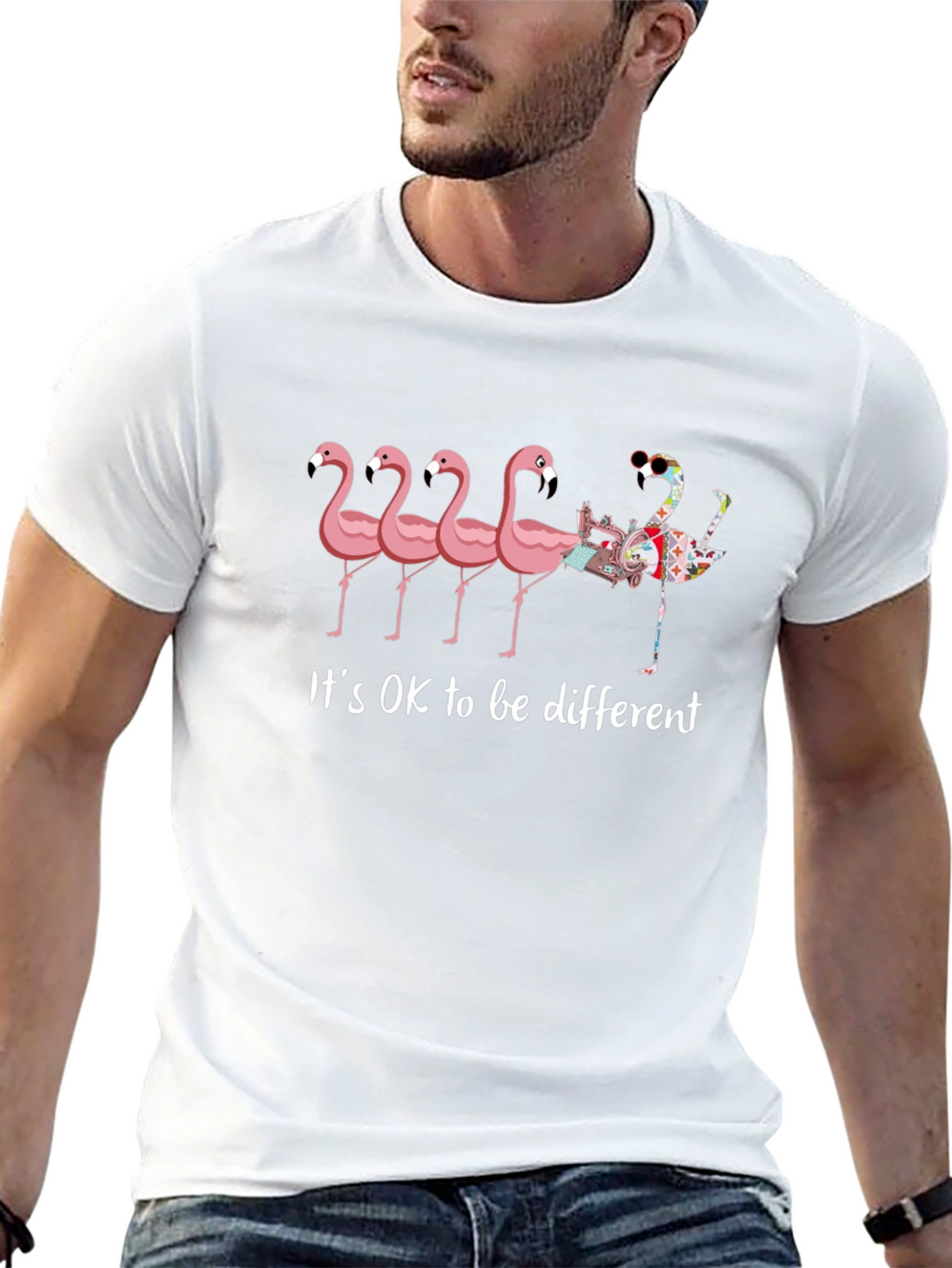 Its OK to be Different Flamingo T-Shirt