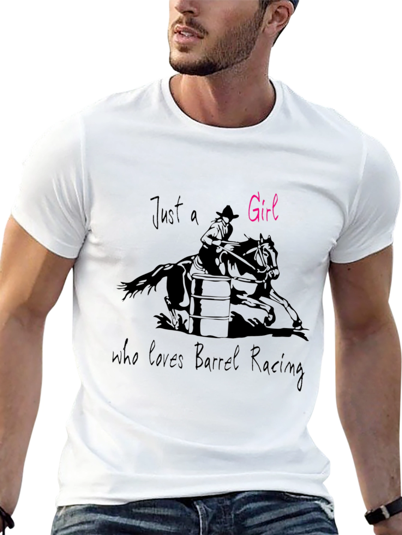 Just a Girl Who Loves Barrel Racing T-Shirt
