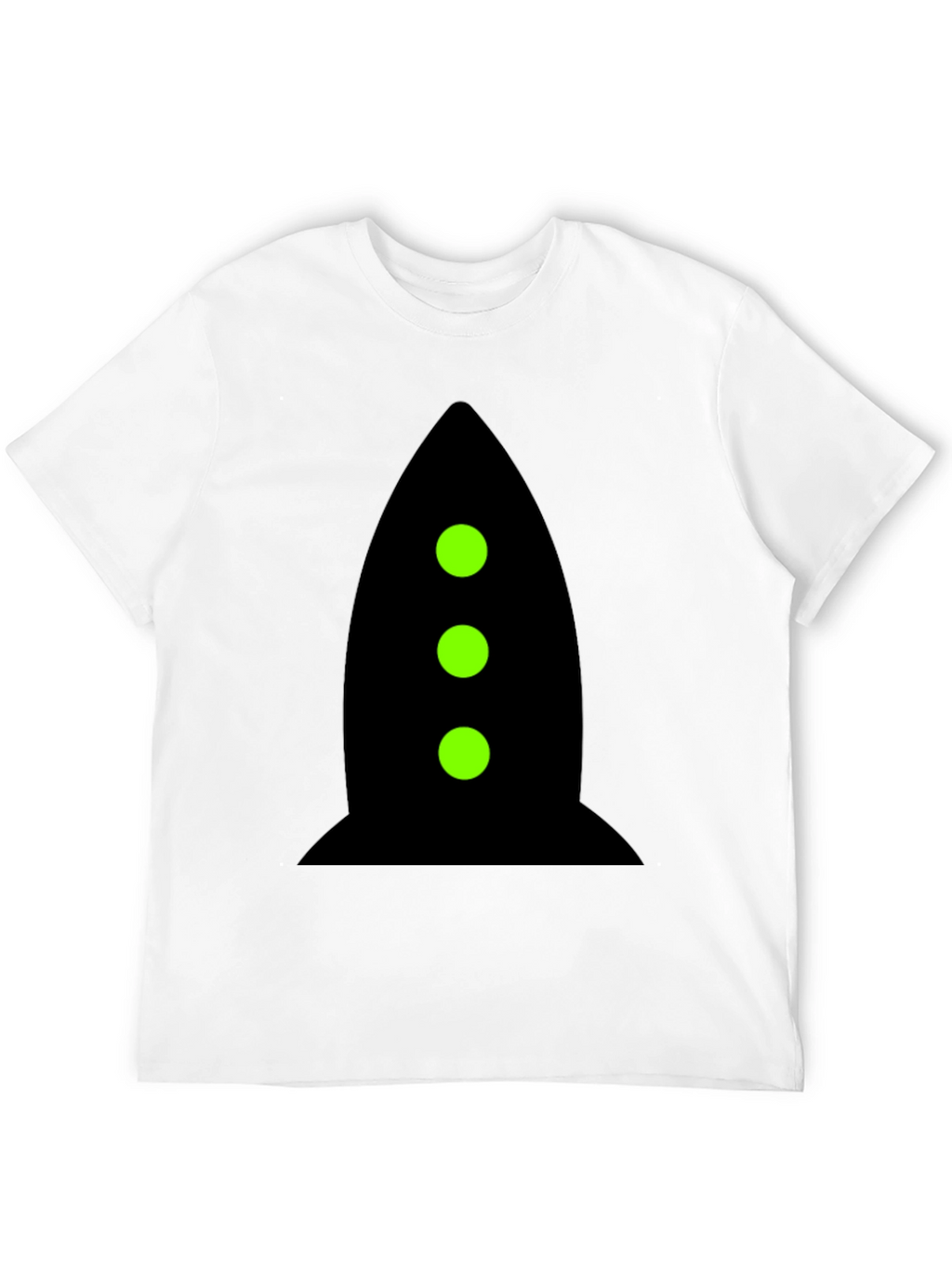 Rocket Graphic Tee - Black Cotton Blend Shirt