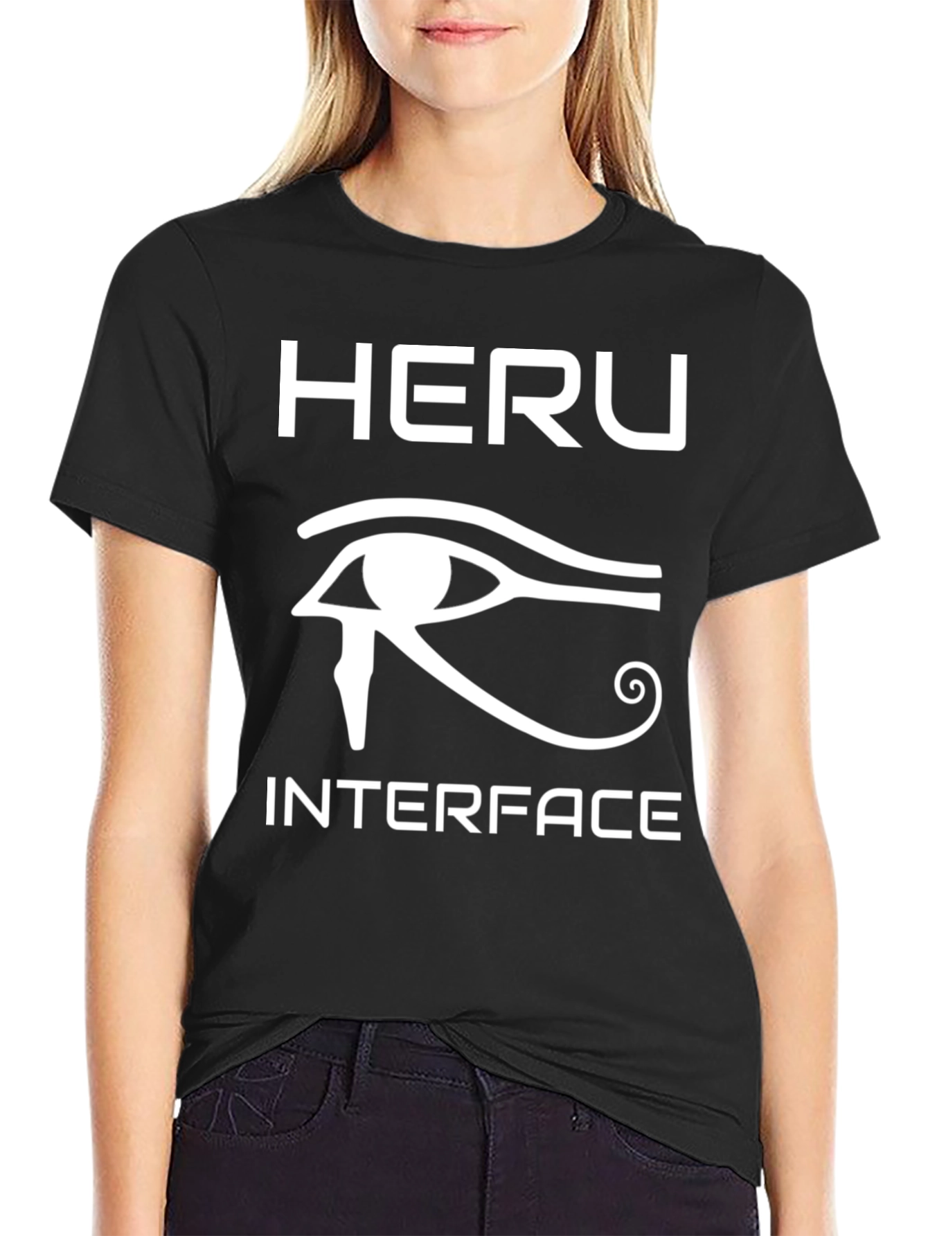 Heru Interface Graphic Tee - Eye of Horus Design