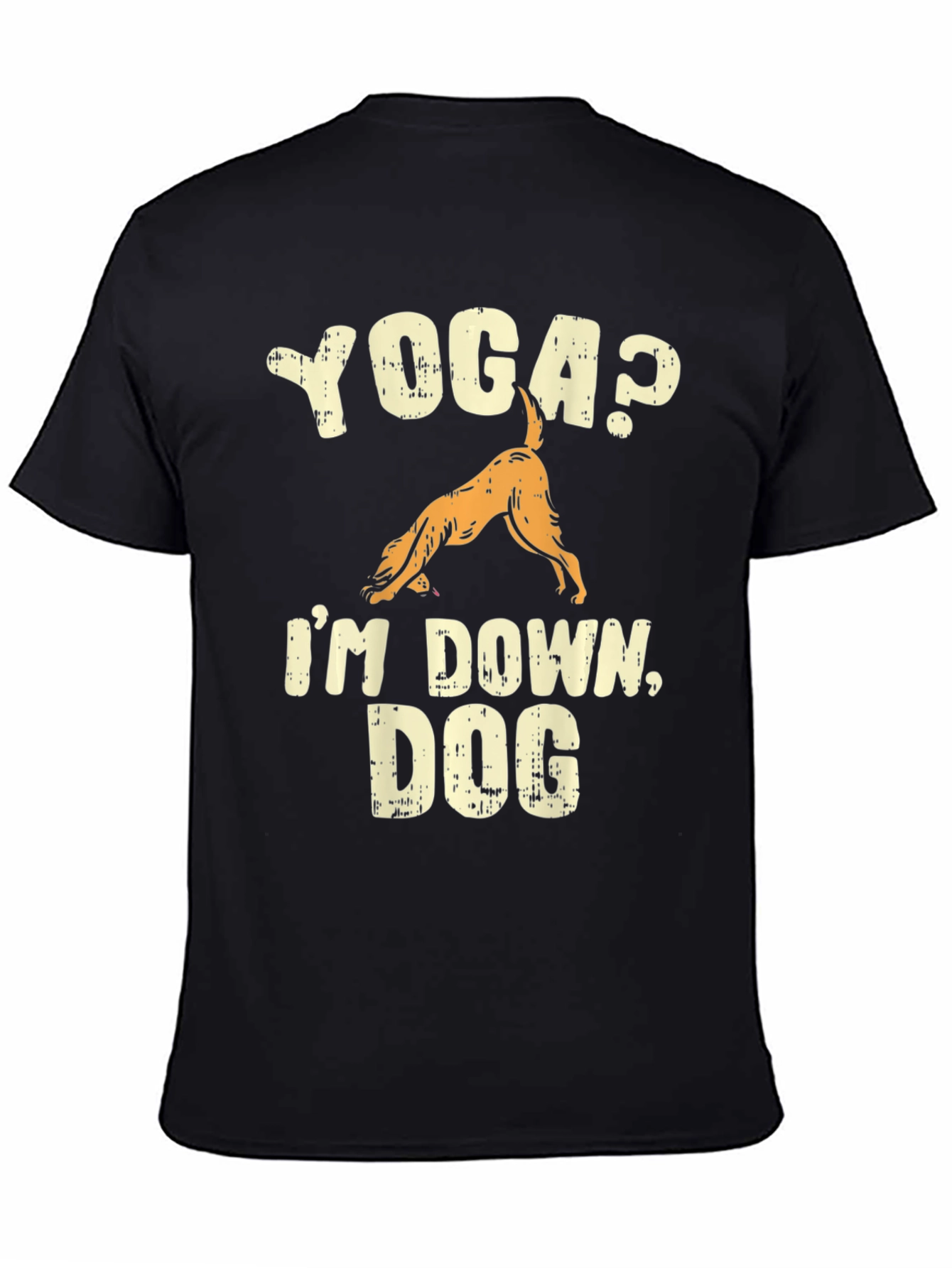 Yoga Dog T-Shirt - Downward Dog Pose Funny Tee