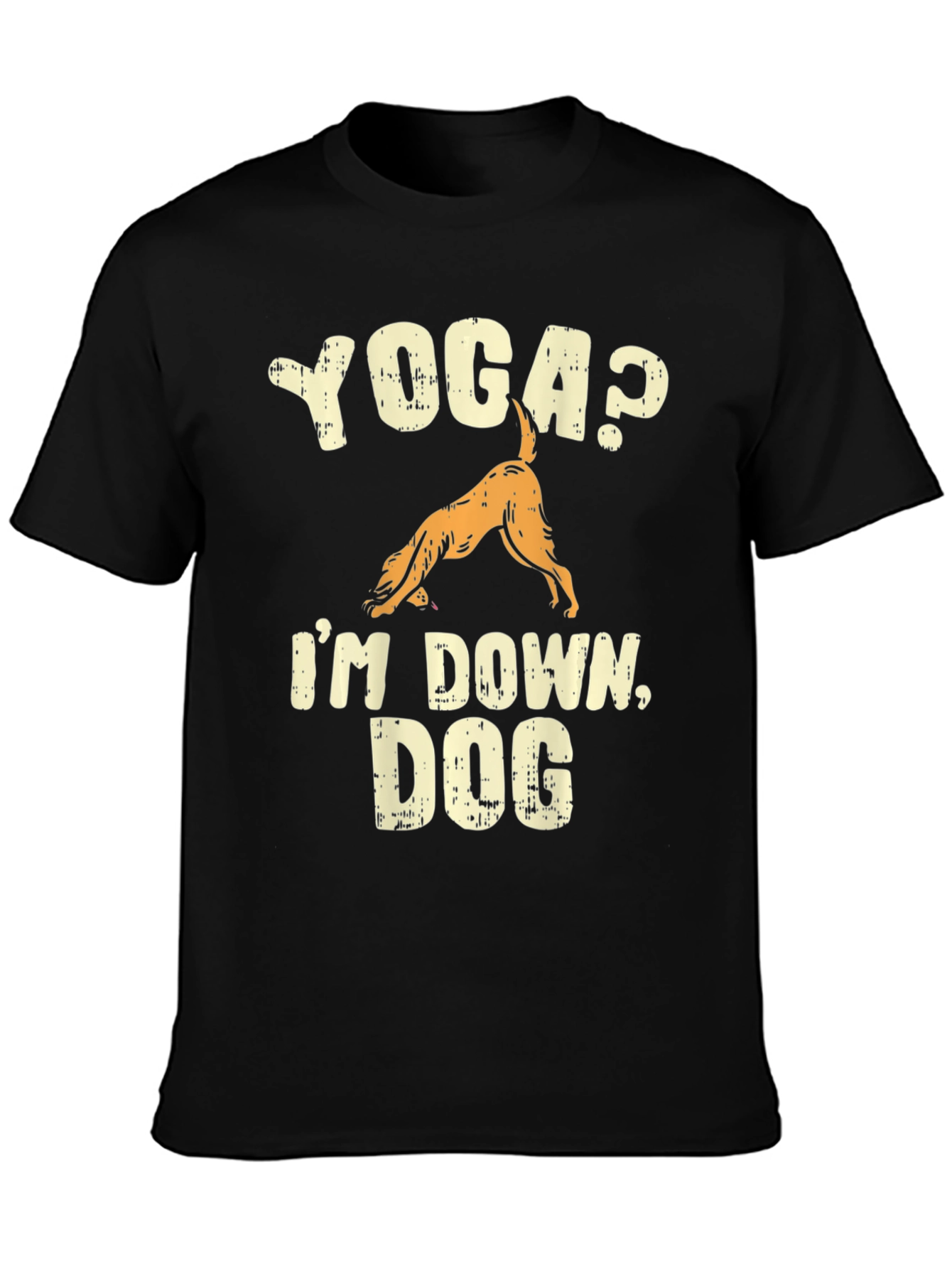 Yoga Dog T-Shirt - Downward Dog Pose Funny Tee