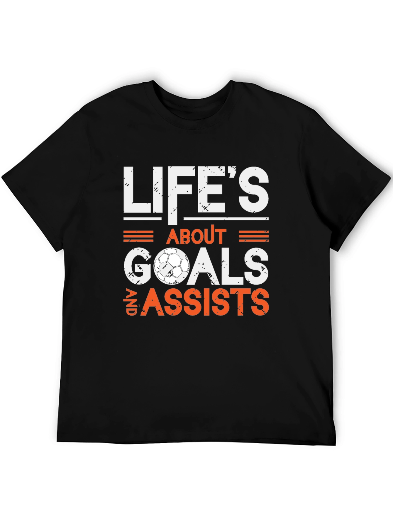 Lifes About Goals & Assists Soccer T-Shirt
