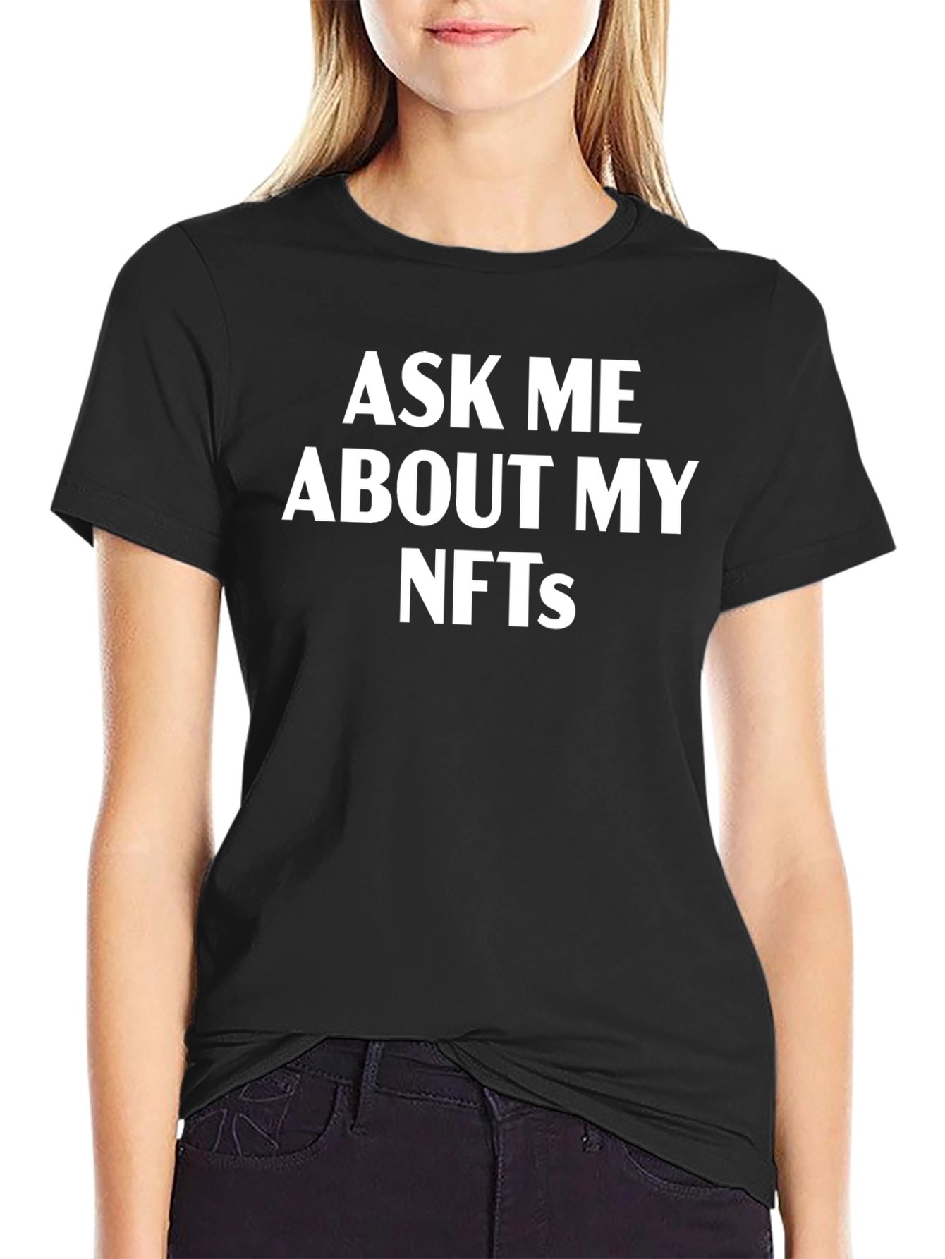 Ask Me About My NFTs T-Shirt Crypto Blockchain