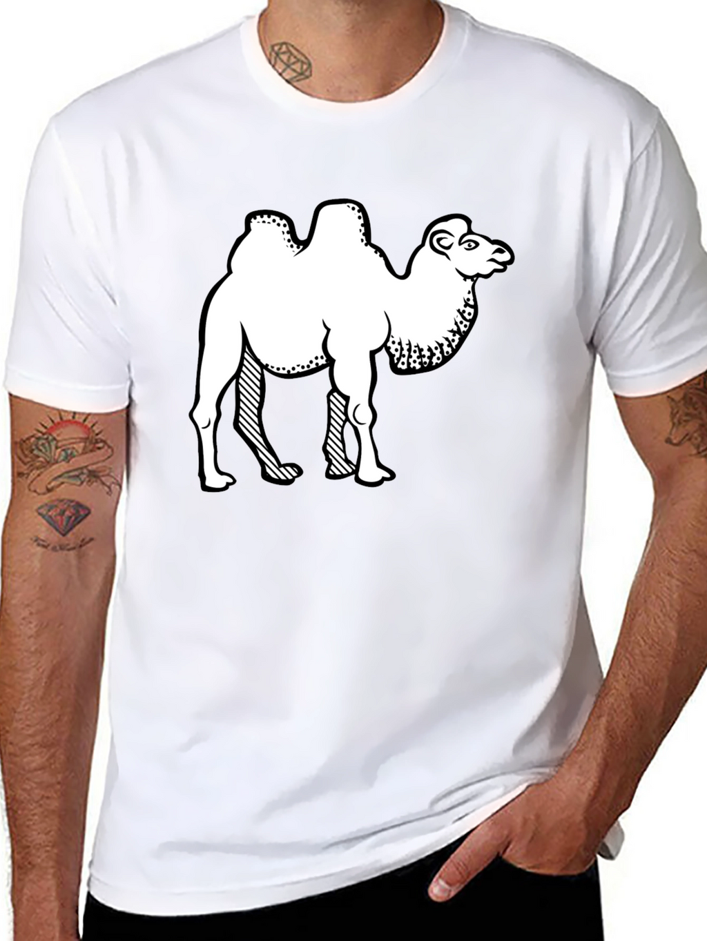 Camel Graphic Tee - Black