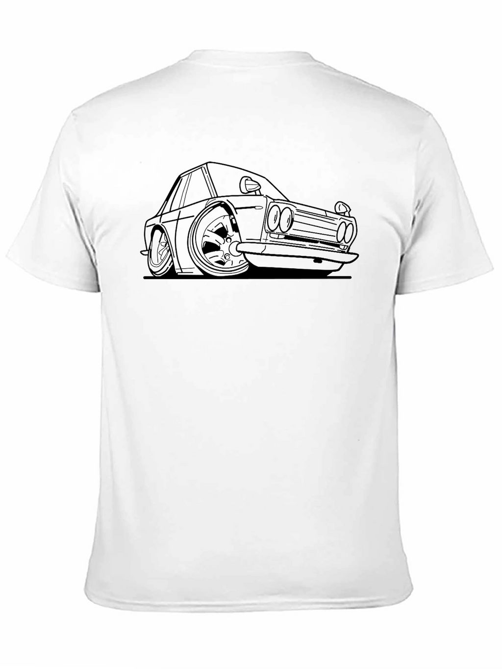 Car Outline Black Tee