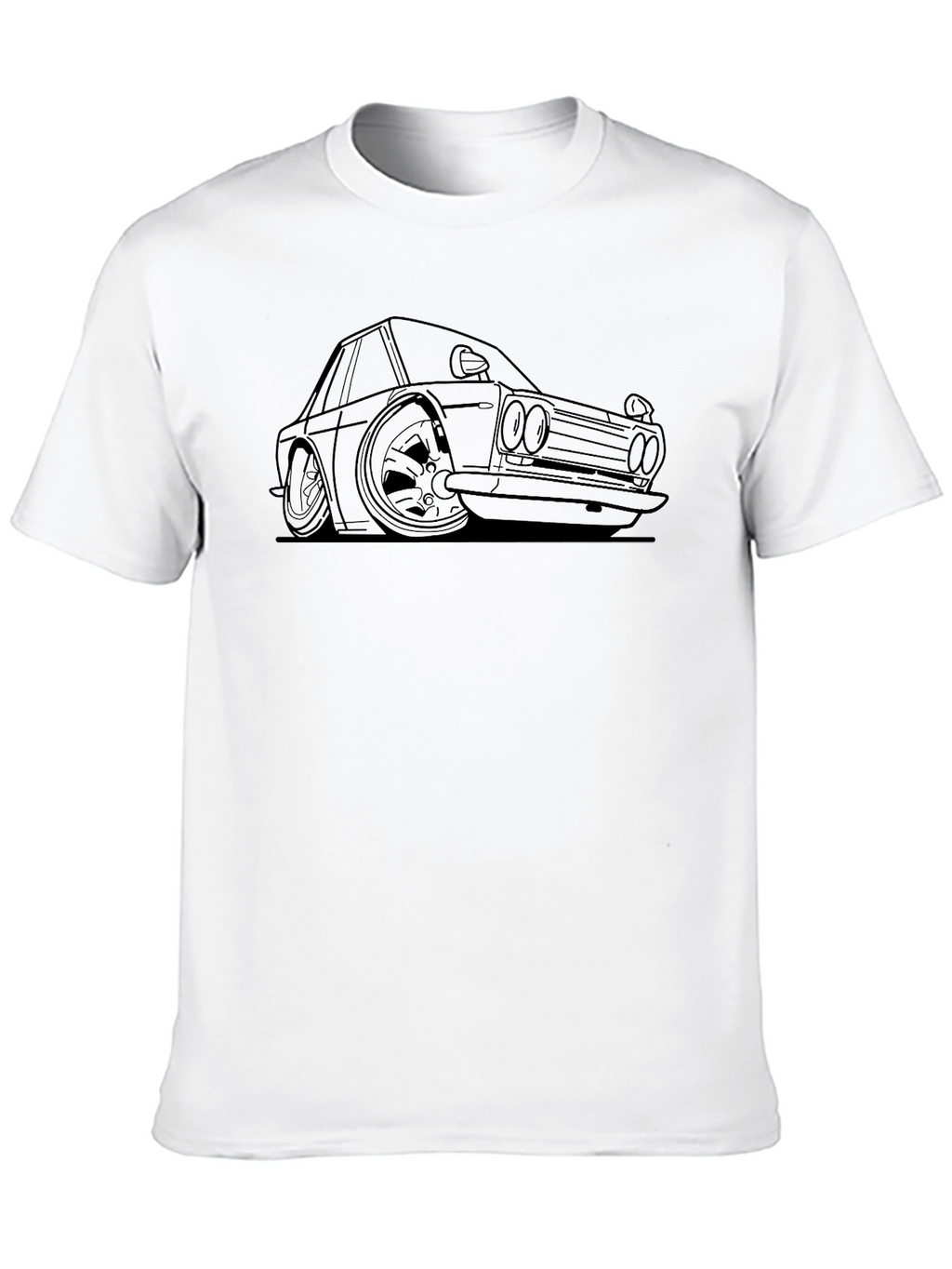 Car Outline Black Tee