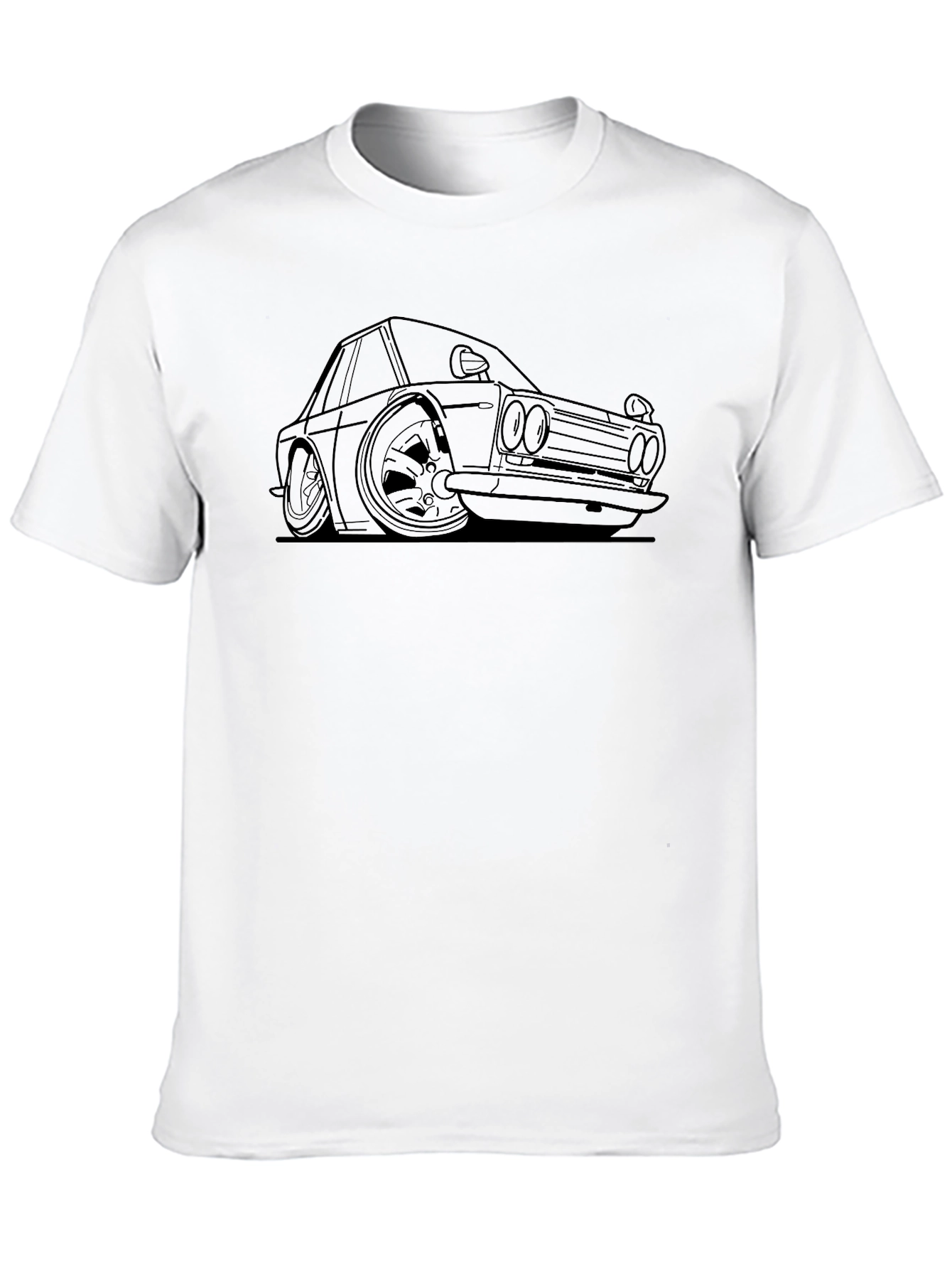 Car Outline Black Tee