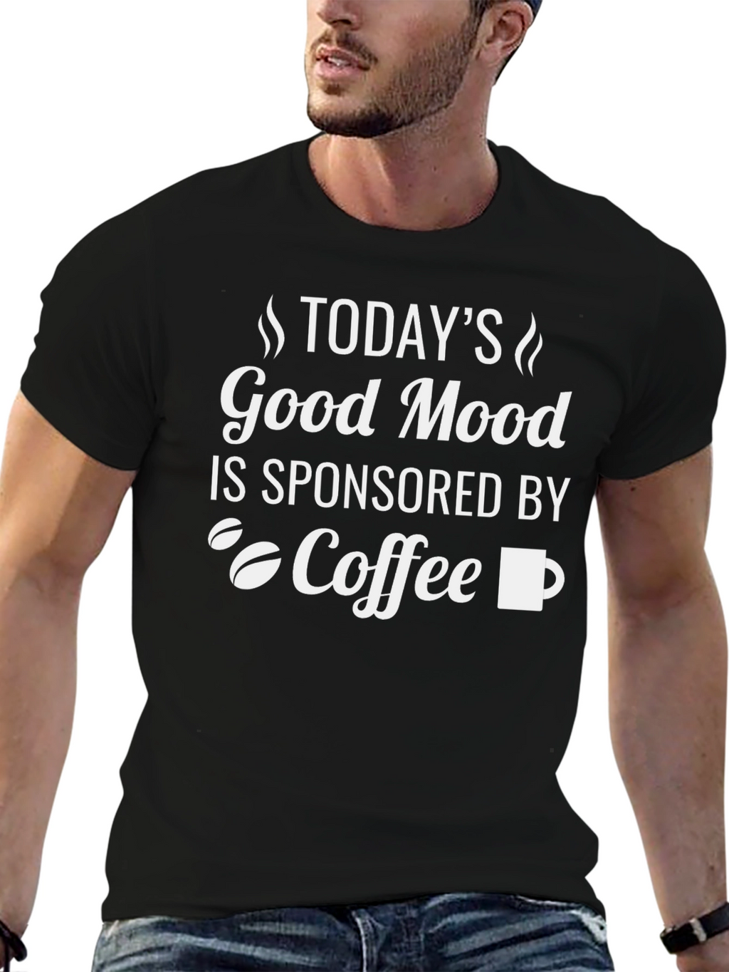 Good Mood Coffee Graphic Tee - Black Unisex