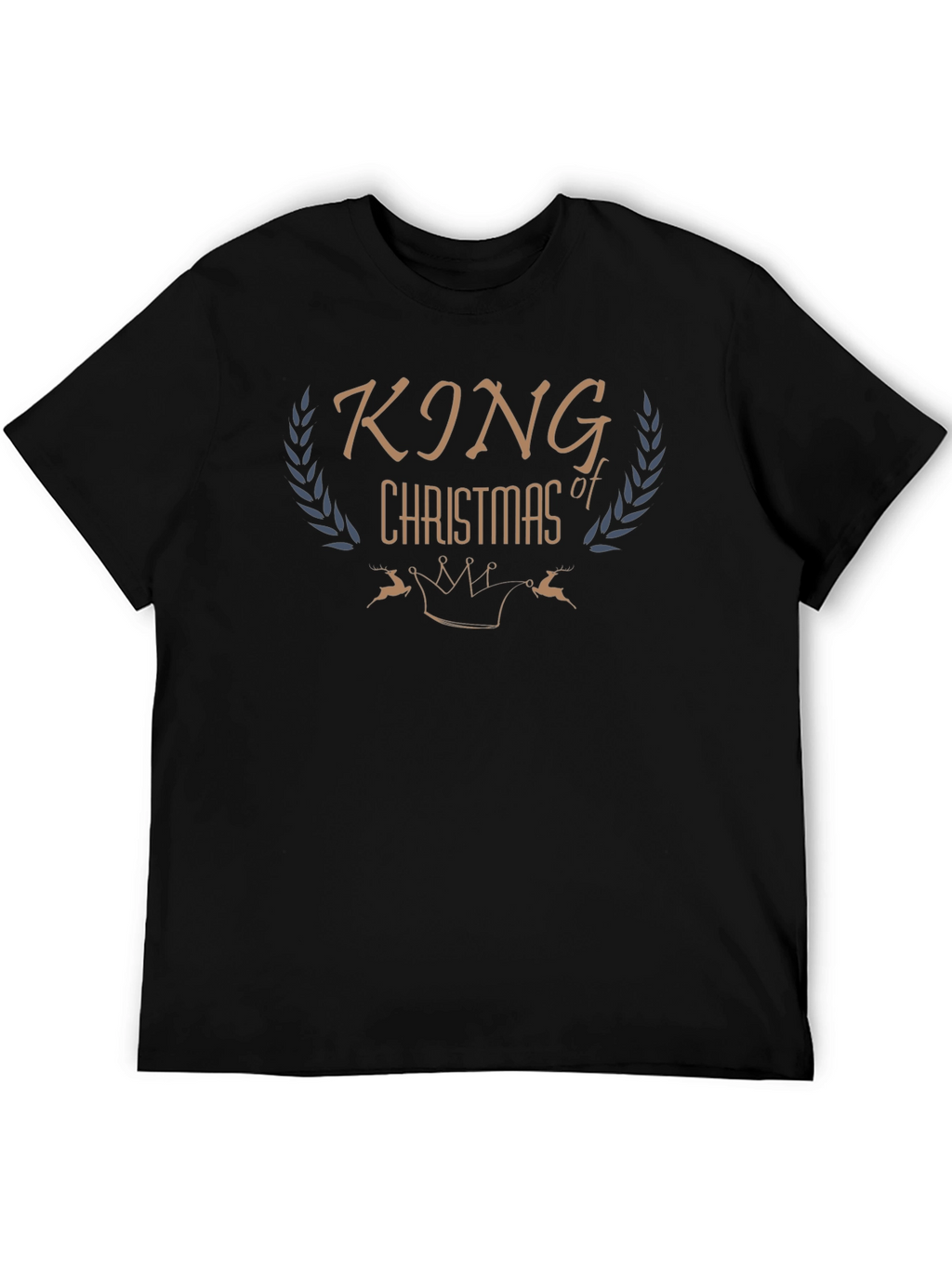 King of Christmas Black Graphic Tee