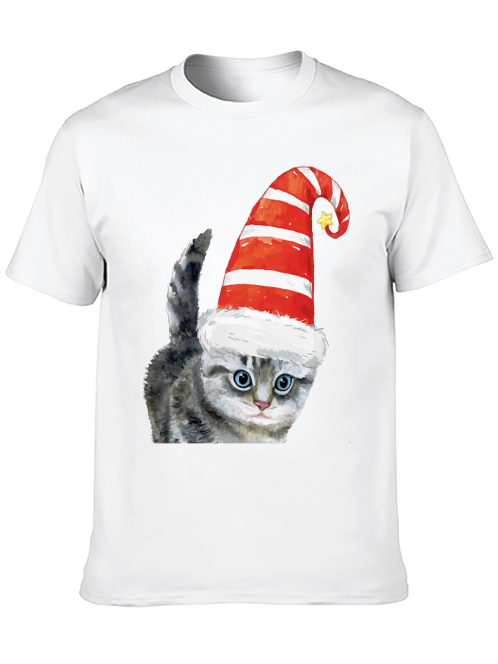 Festive Cat Tee - Holiday Cheer