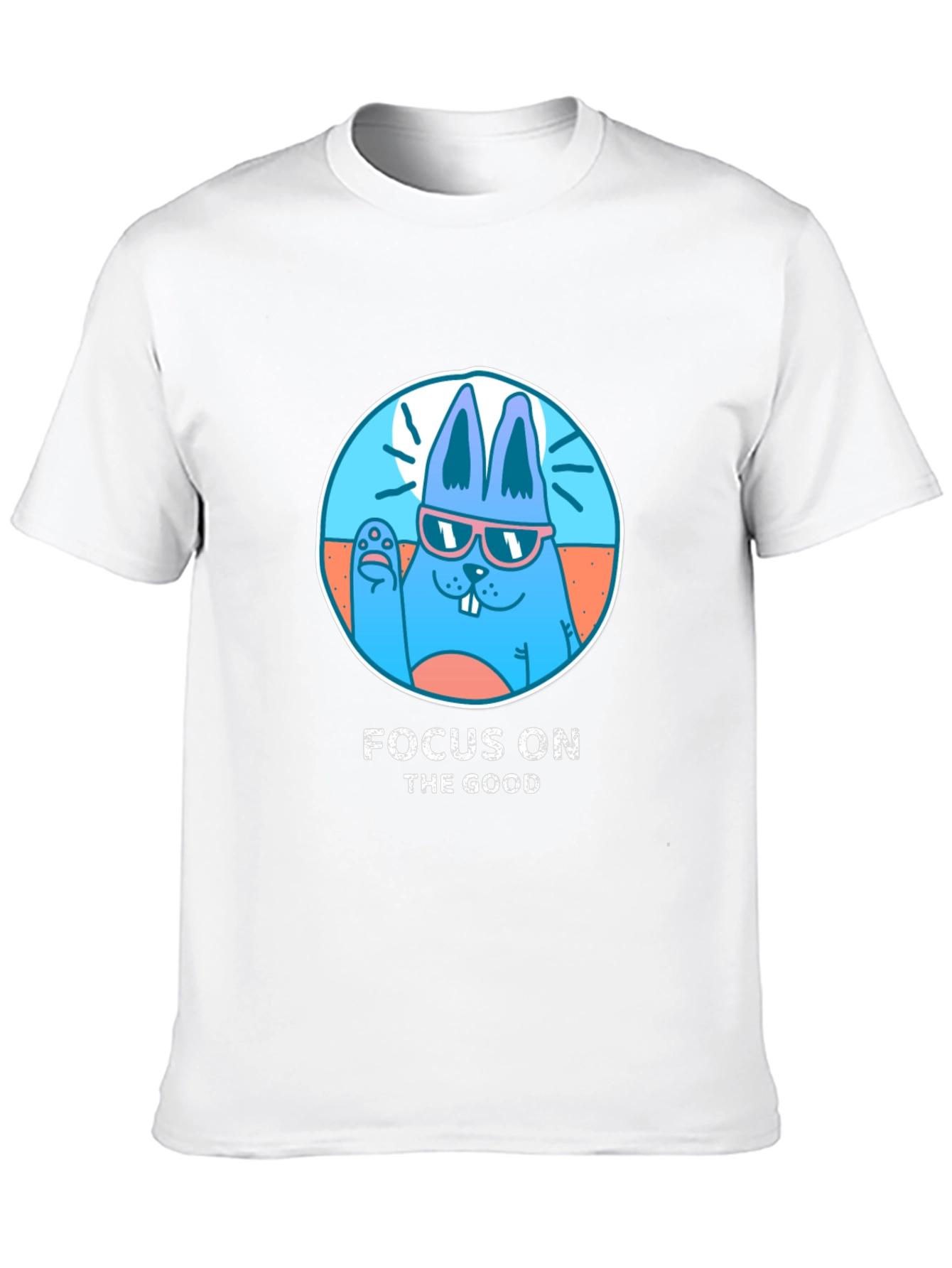 Focus on the Good: Bunny Graphic Tee