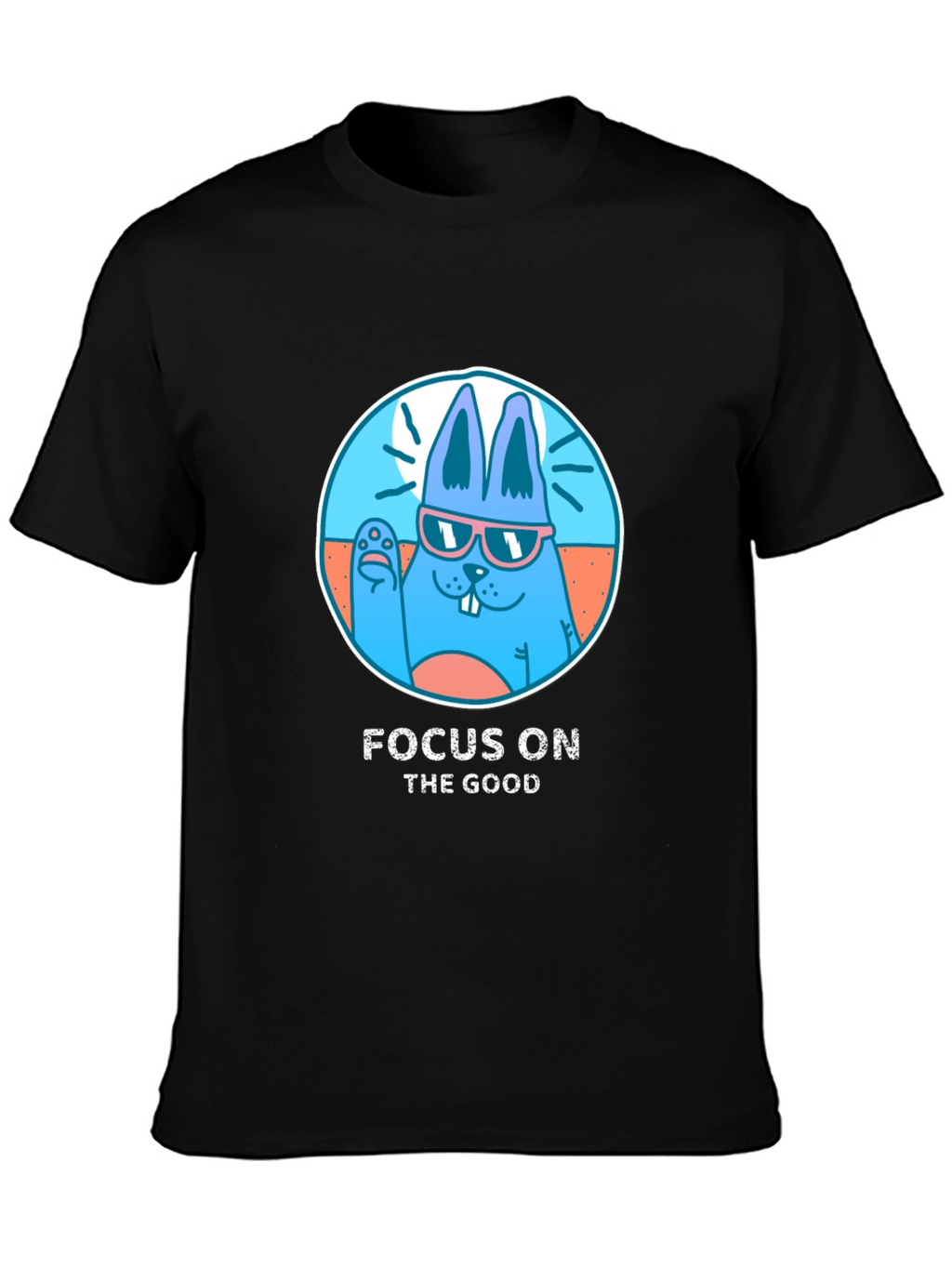 Focus on the Good: Bunny Graphic Tee