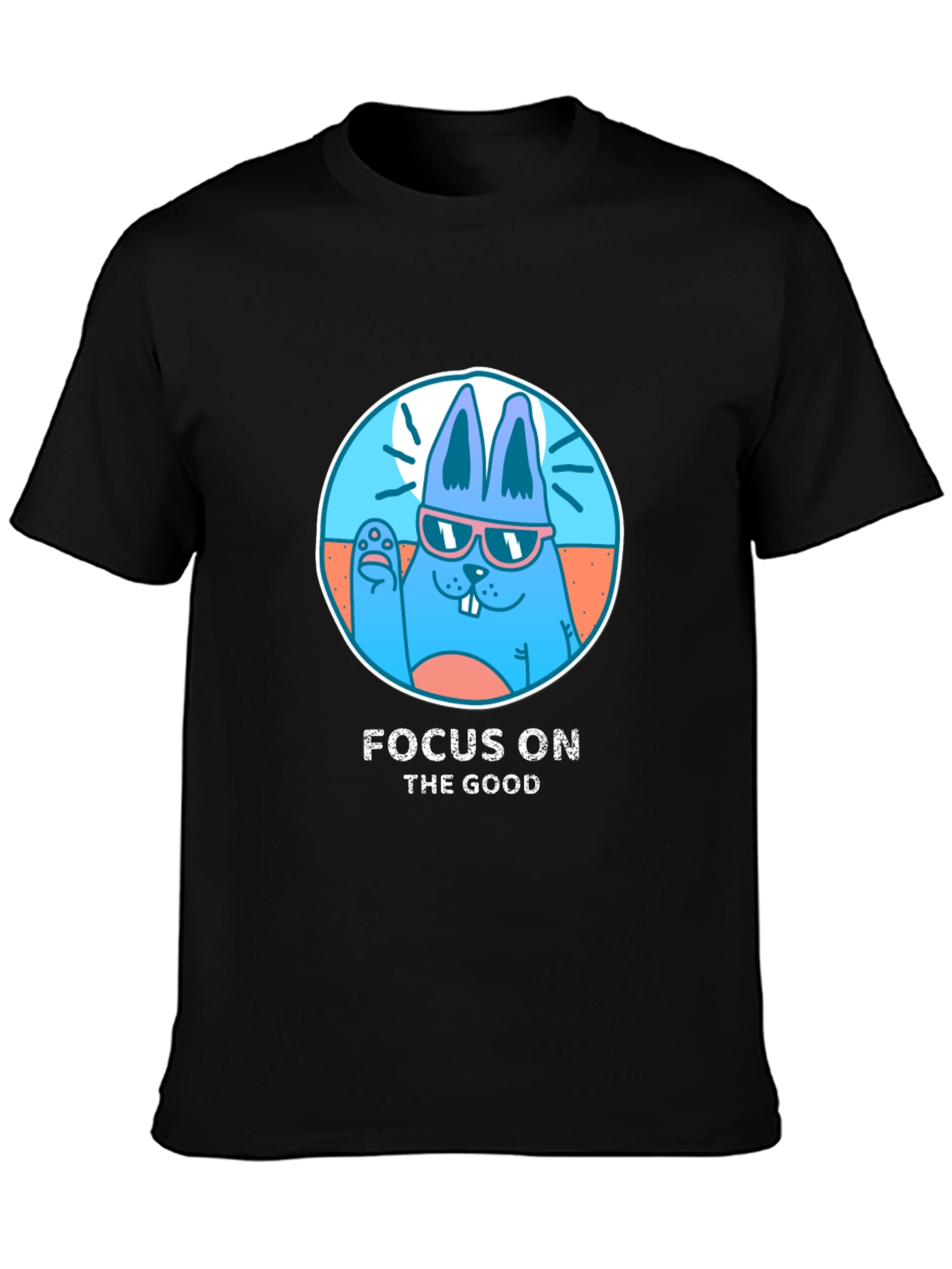 Focus on the Good: Bunny Graphic Tee