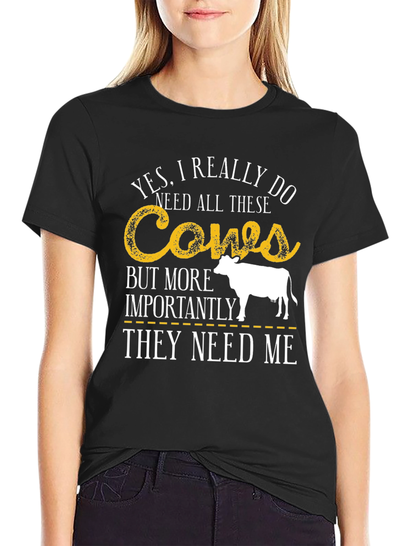 Cows Graphic T-Shirt Farm Animal Tee