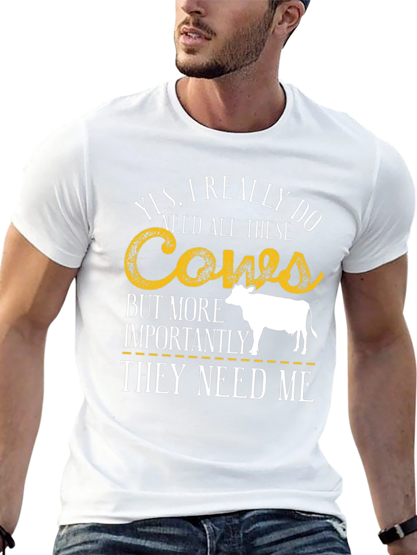 Cows Graphic T-Shirt Farm Animal Tee