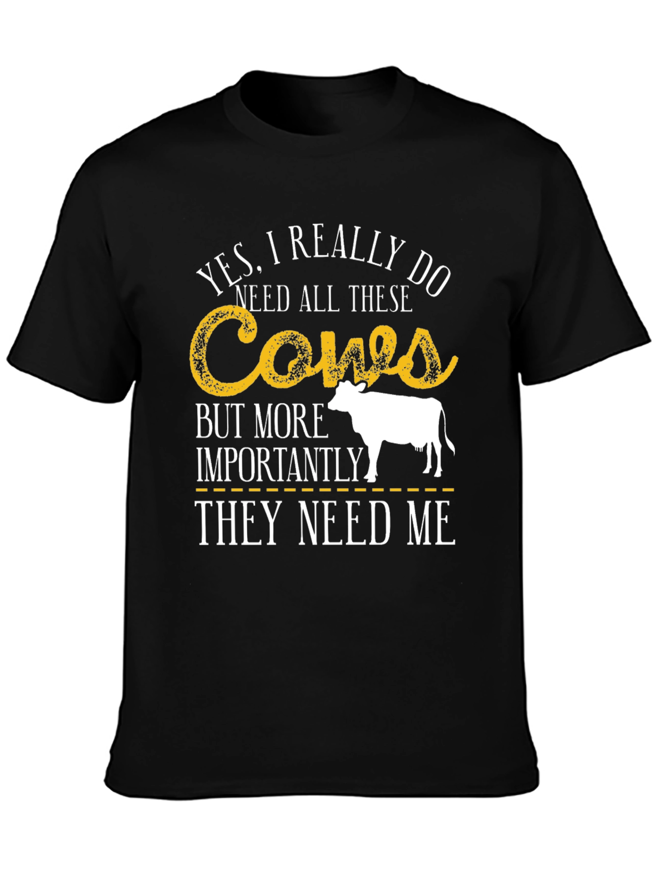 Cows Graphic T-Shirt Farm Animal Tee