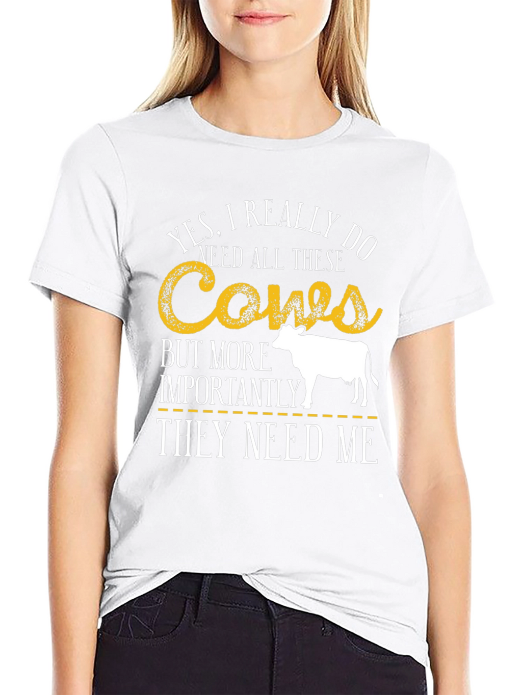Cows Graphic T-Shirt Farm Animal Tee