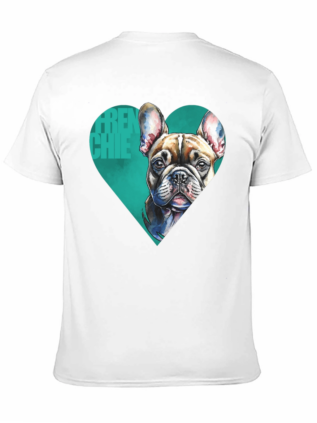 Frenchie Love Mens Black Graphic Tee