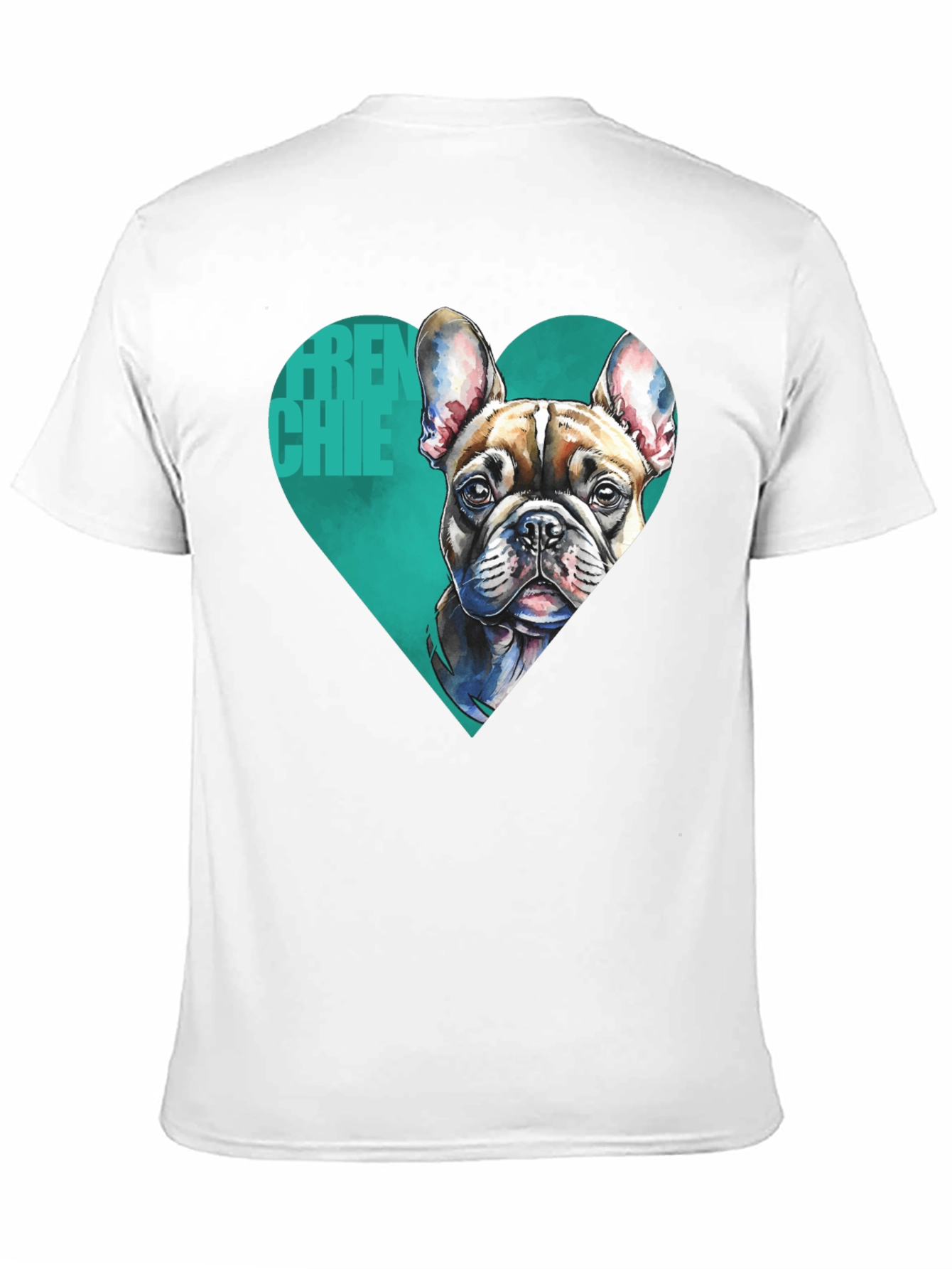 Frenchie Love Mens Black Graphic Tee