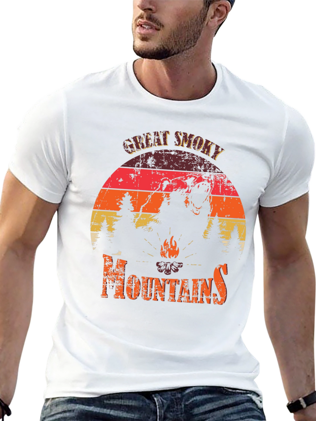 Great Smoky Mountains Bear Graphic Tee