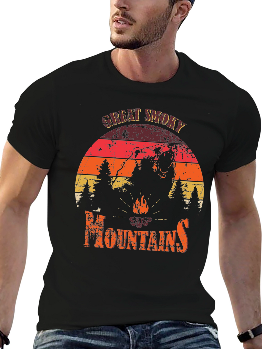 Great Smoky Mountains Bear Graphic Tee