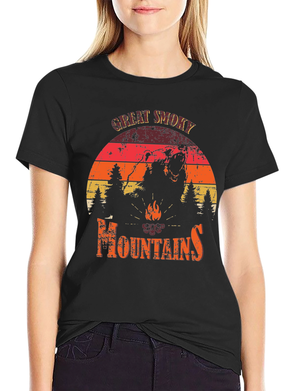 Great Smoky Mountains Bear Graphic Tee