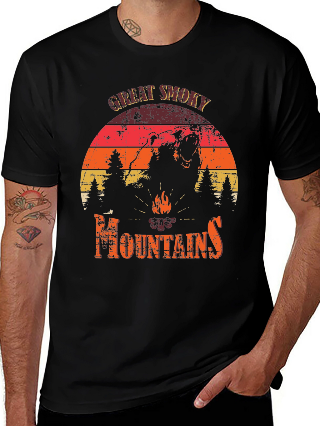 Great Smoky Mountains Bear Graphic Tee