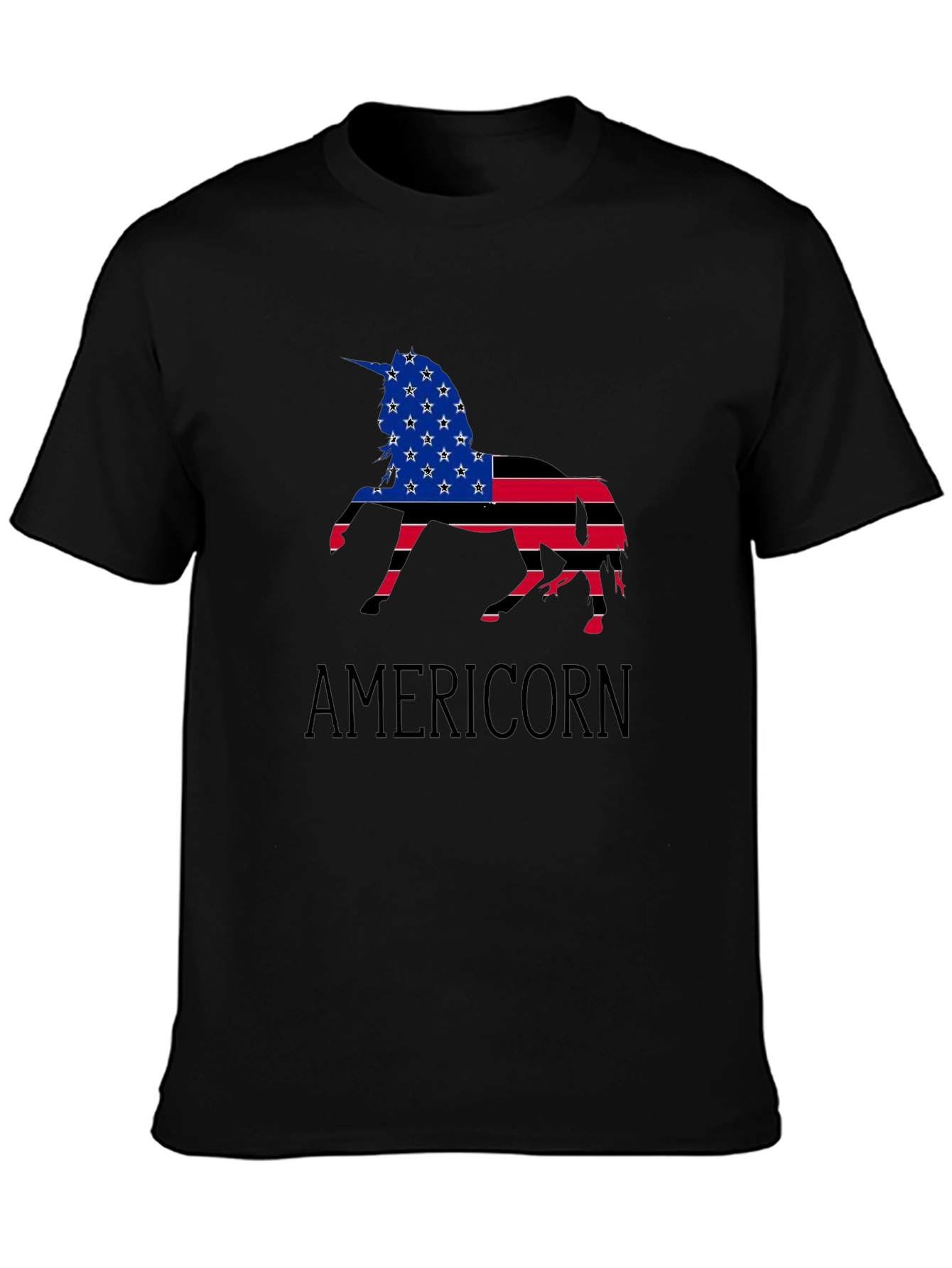 Americorn USA Flag Graphic Tee