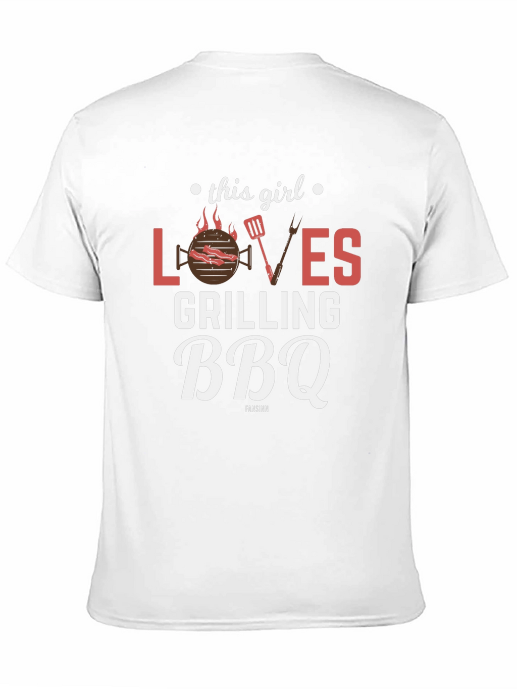 This Girl Loves Grilling BBQ Black T-Shirt