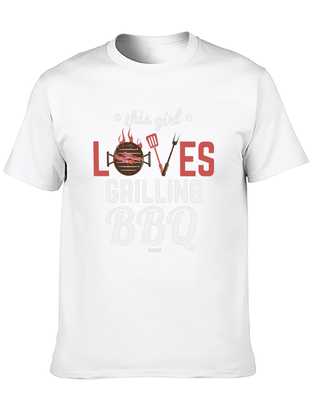 This Girl Loves Grilling BBQ Black T-Shirt