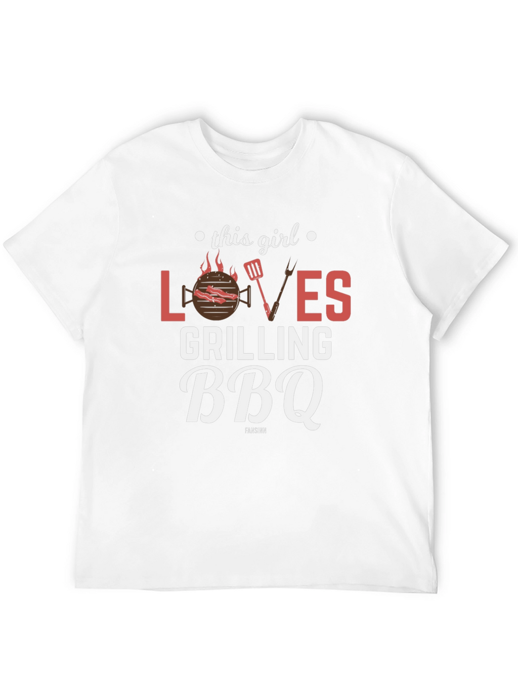 This Girl Loves Grilling BBQ Black T-Shirt