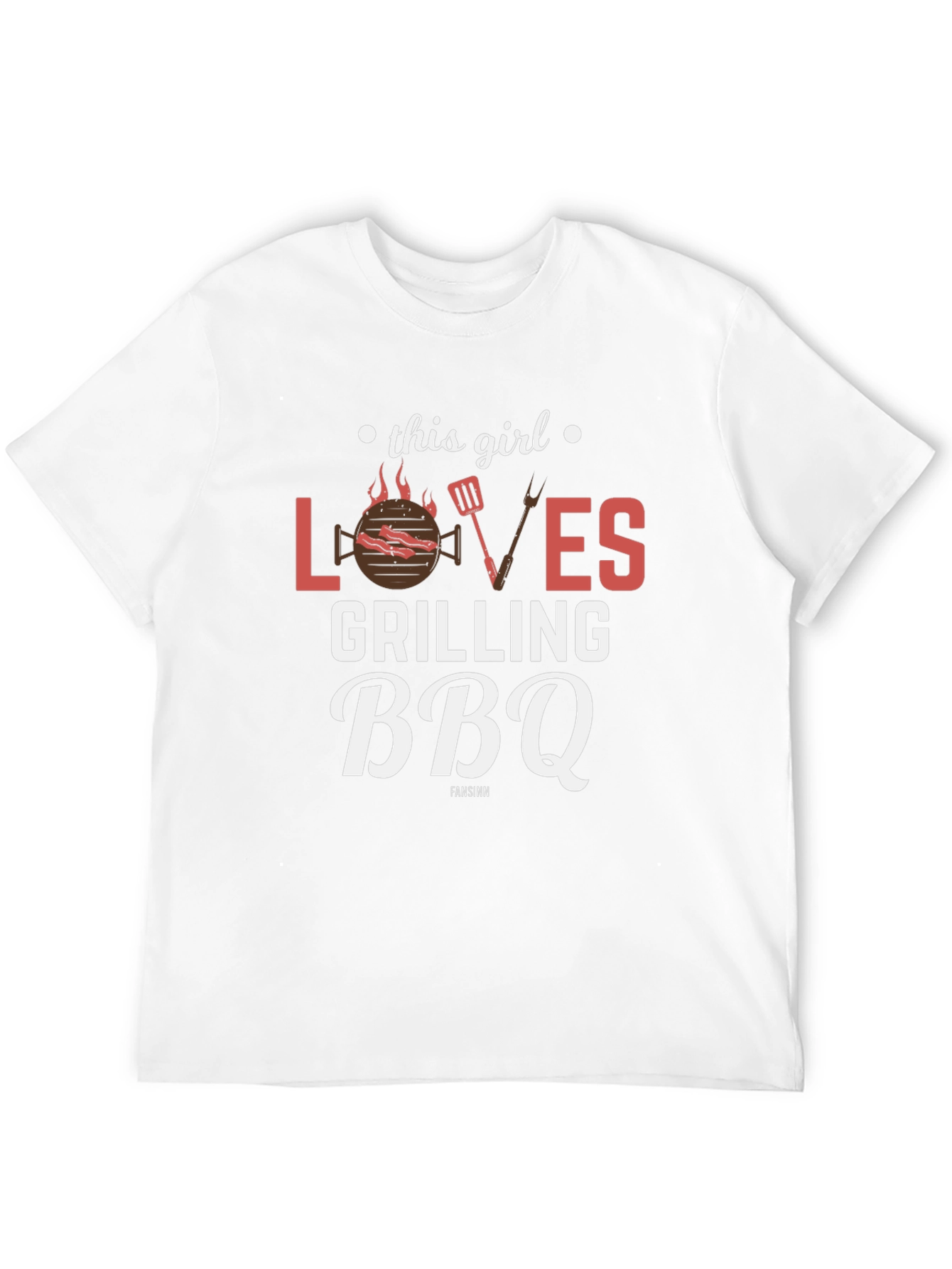 This Girl Loves Grilling BBQ Black T-Shirt