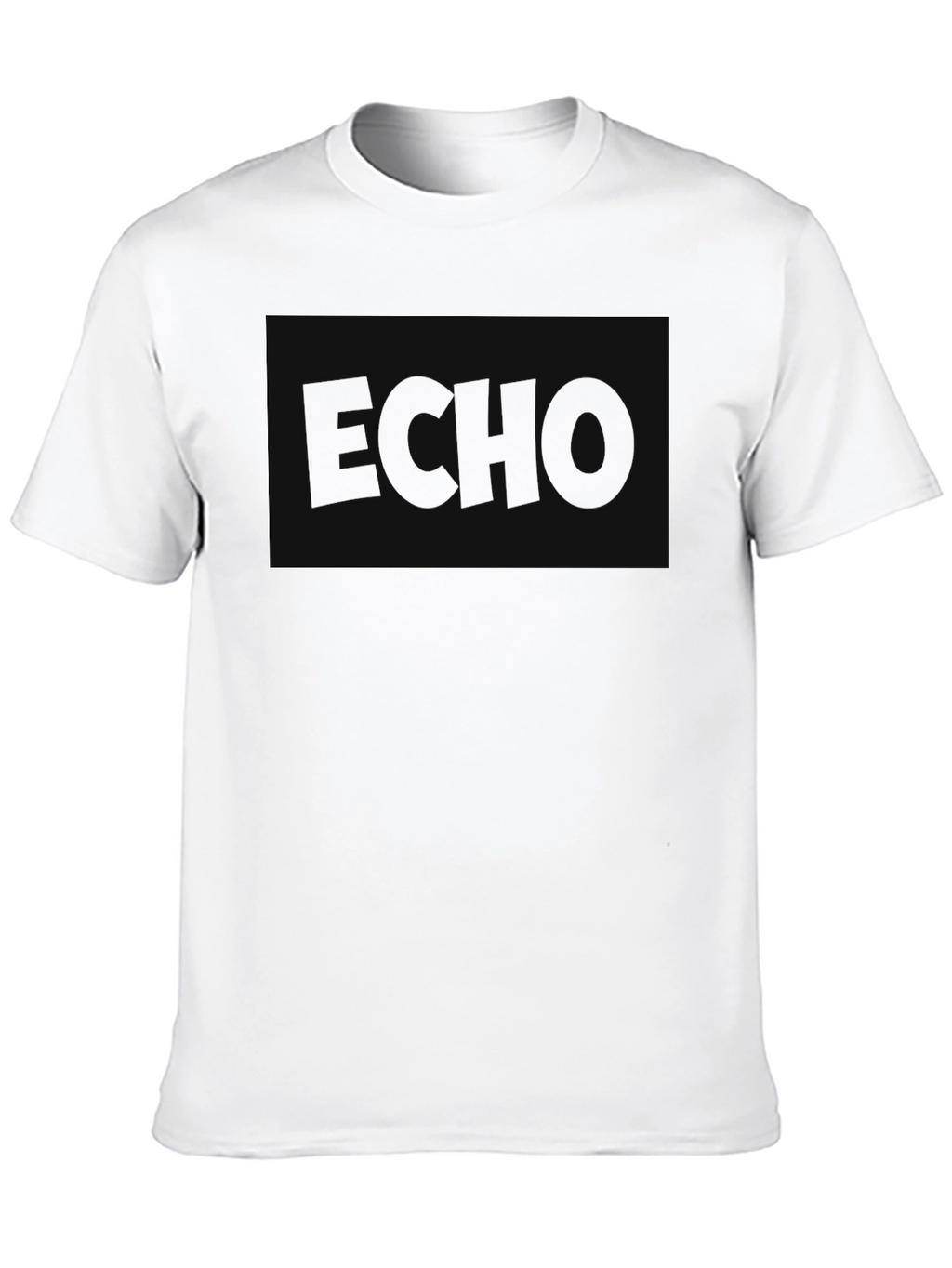 Mens Black Echo Graphic T-Shirt