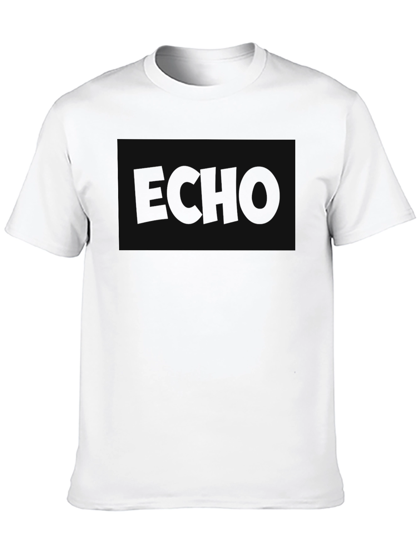 Mens Black Echo Graphic T-Shirt