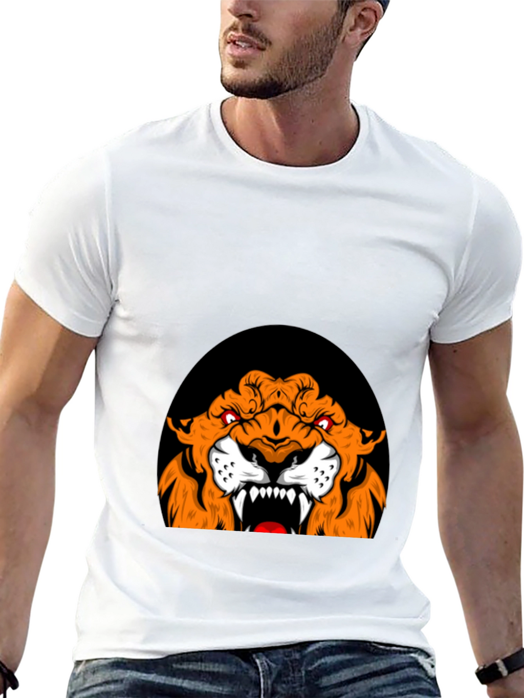 Roaring Tiger Graphic Tee - Black