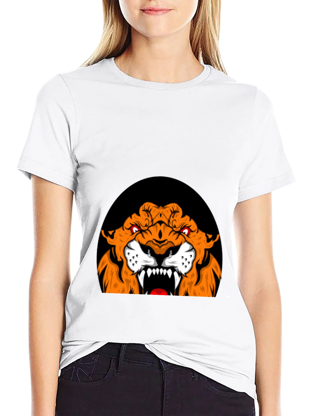 Roaring Tiger Graphic Tee - Black