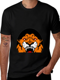 Roaring Tiger Graphic Tee - Black