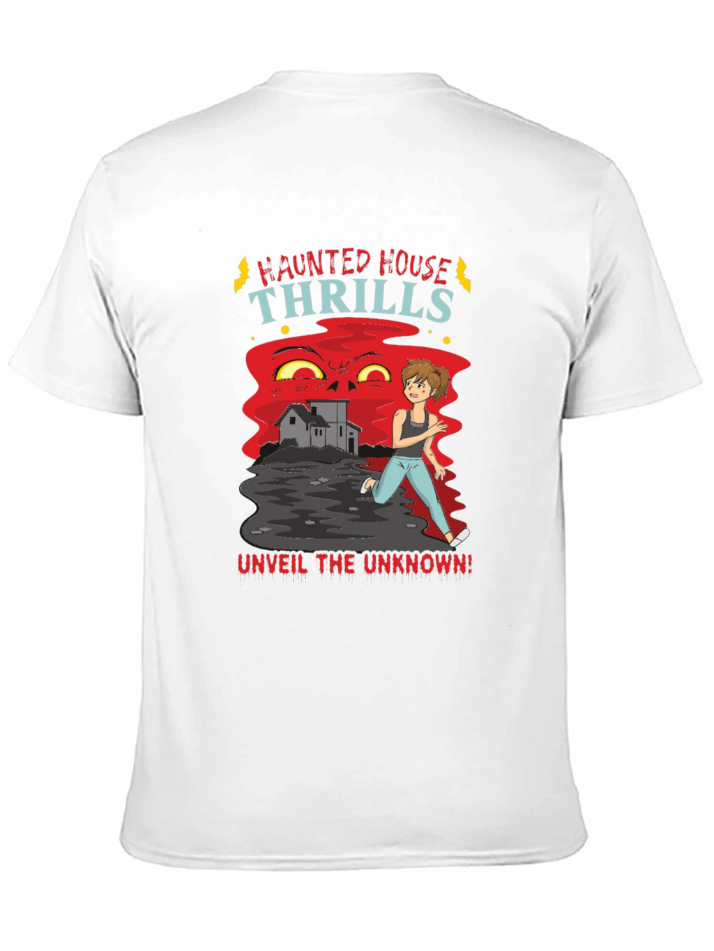 Haunted House Thrills Graphic Tee