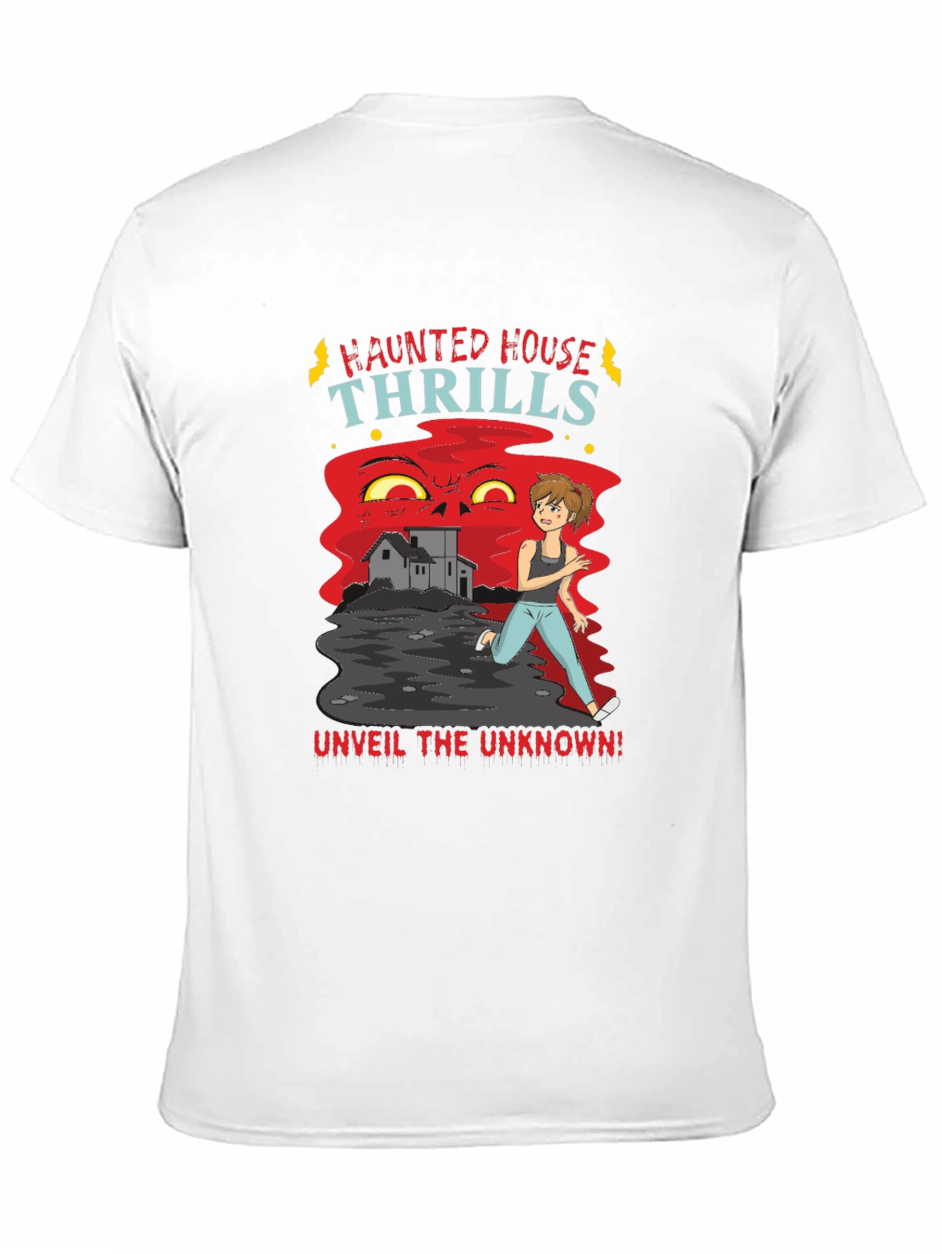 Haunted House Thrills Graphic Tee