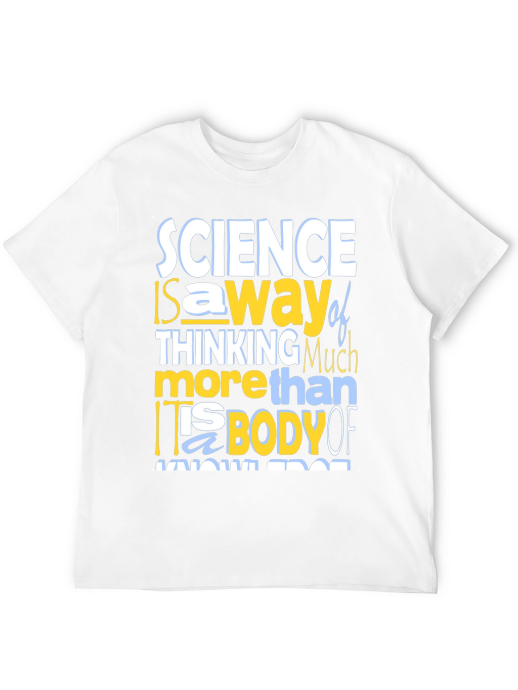 Science Thinking T-Shirt - Mens Crew Neck Tee
