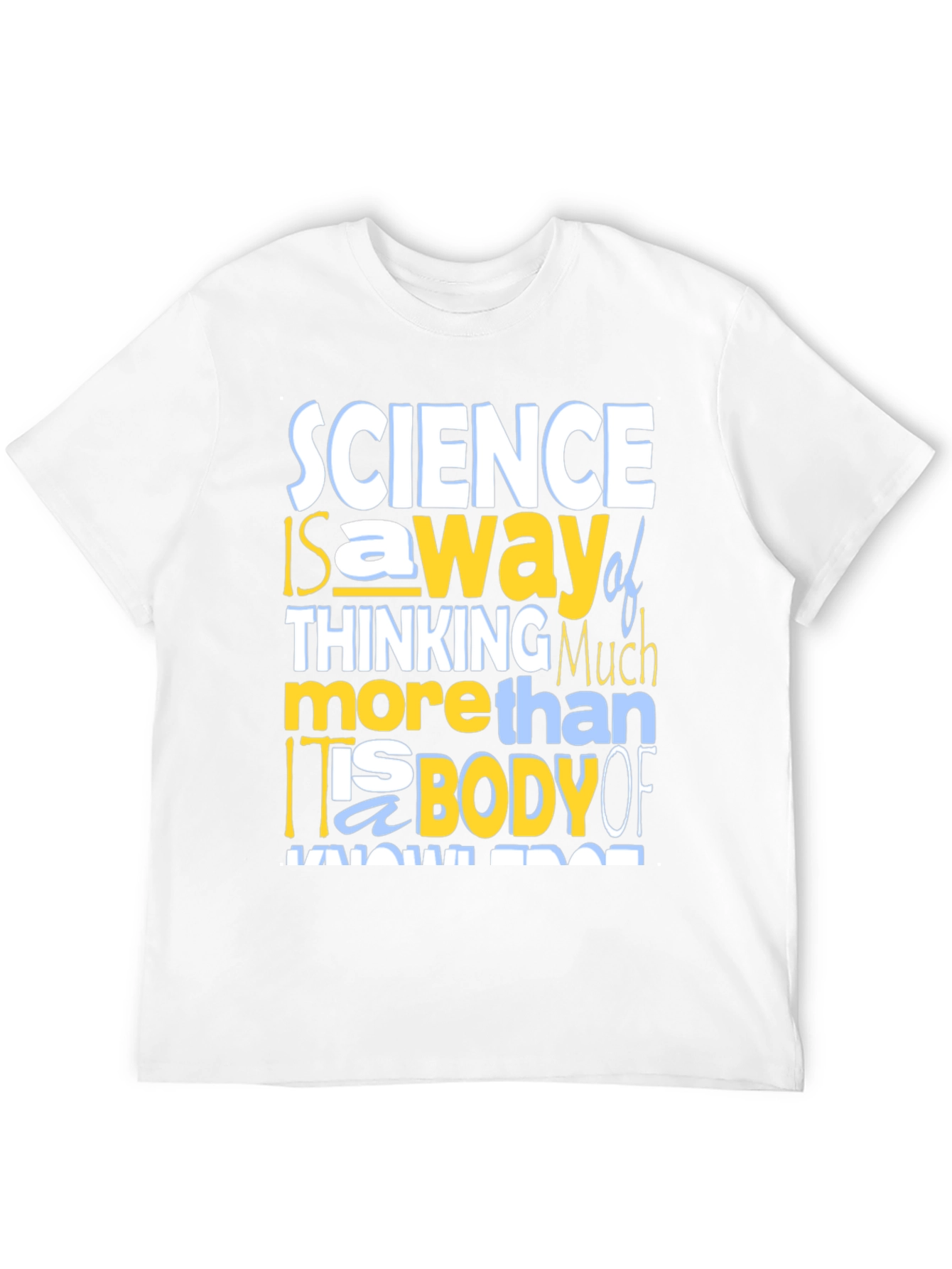 Science Thinking T-Shirt - Mens Crew Neck Tee