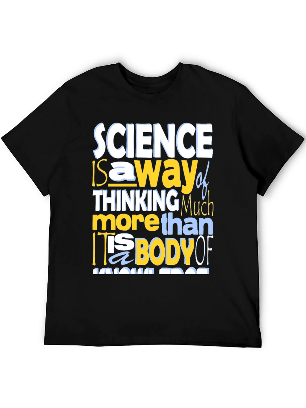 Science Thinking T-Shirt - Mens Crew Neck Tee