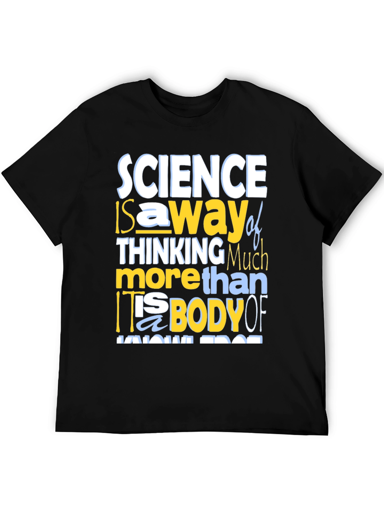 Science Thinking T-Shirt - Mens Crew Neck Tee