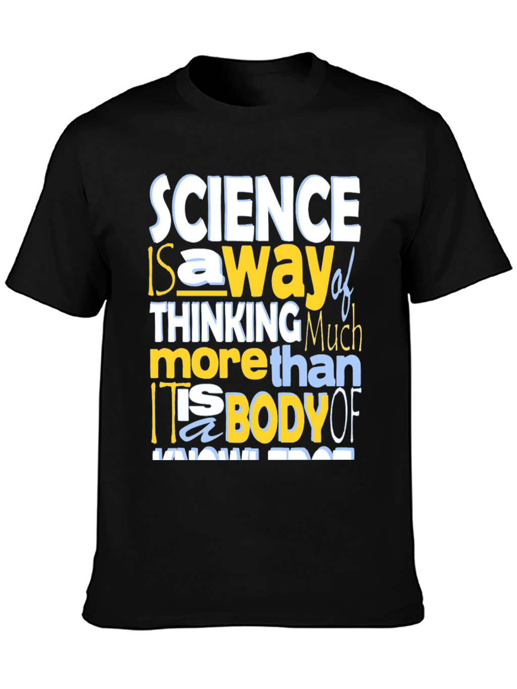 Science Thinking T-Shirt - Mens Crew Neck Tee