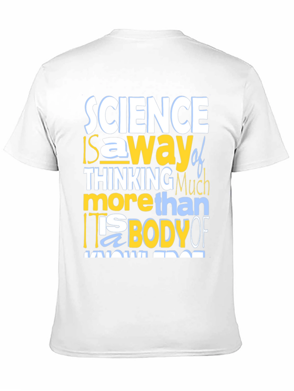 Science Thinking T-Shirt - Mens Crew Neck Tee
